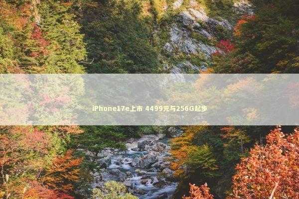 iPhone17e上市 4499元与256G起步