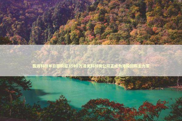 医渡科技单日回购超3500万港元科技类公司正成为港股回购主力军 新闻