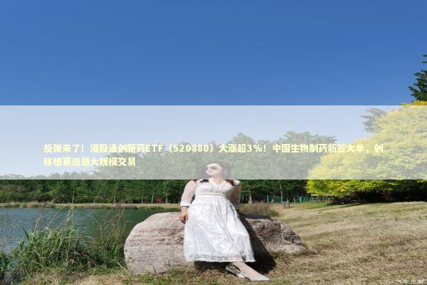 反弹来了！港股通创新药ETF（520880）大涨超3%！中国生物制药新签大单，创移植赛道最大规模交易 新闻