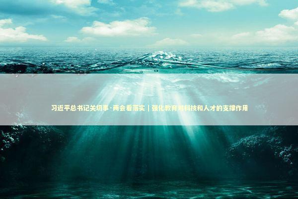 习近平总书记关切事·两会看落实｜强化教育对科技和人才的支撑作用 新闻