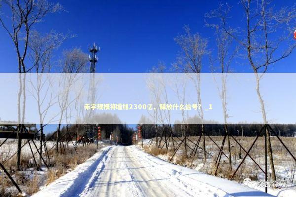 赤字规模将增加2300亿，释放什么信号？_1 新闻