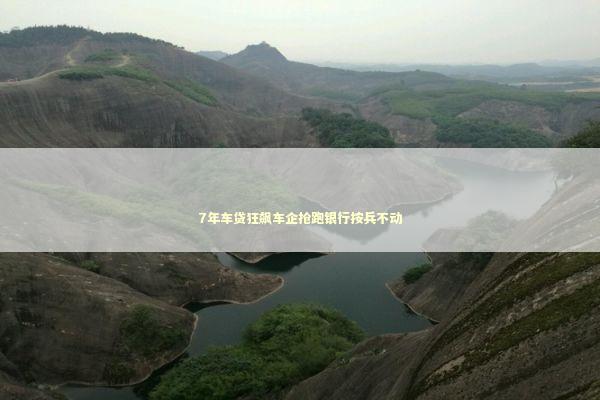 7年车贷狂飙车企抢跑银行按兵不动 新闻