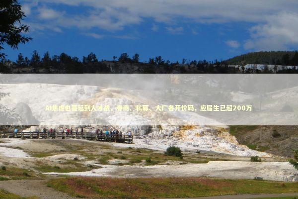 AI焦虑也蔓延到人才战，券商、私募、大厂各开价码，应届生已超200万