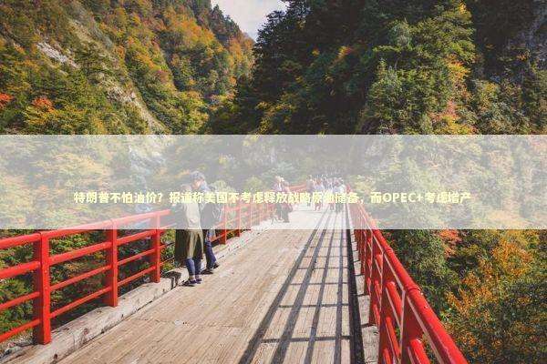 特朗普不怕油价？报道称美国不考虑释放战略原油储备，而OPEC+考虑增产 新闻